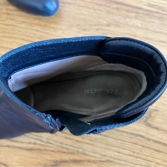 EUC BeautiFeel Black Silky Leather Booties (38) Made in Israel - Picture 10 of 12